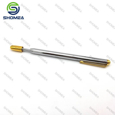 Custom Brass nickel plated telescopic antenna with gold clip