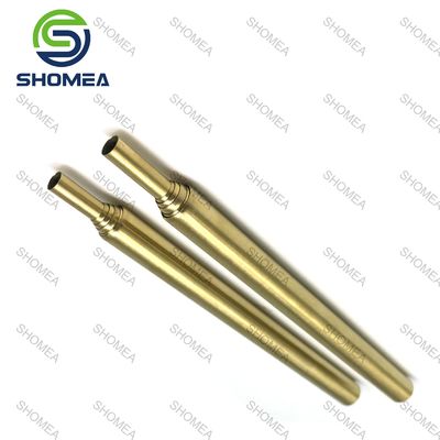 Palhinhas telescópicas de ouro rosa de aço inoxidável personalizadas