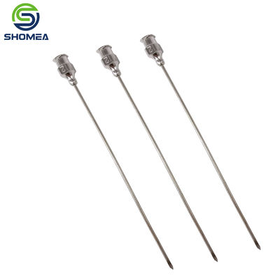 Customized Stainless Steel 12G long three bevel end needle with luer lock