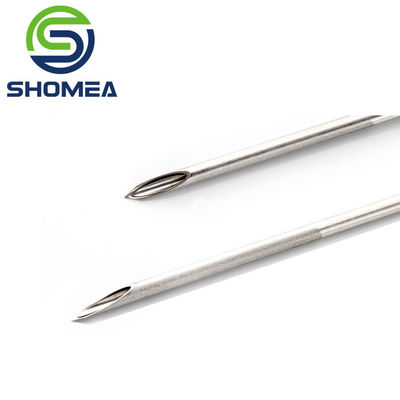 Customized 3G-32G Electrolytic polishing stainless steel double lumen needle with sharp tip