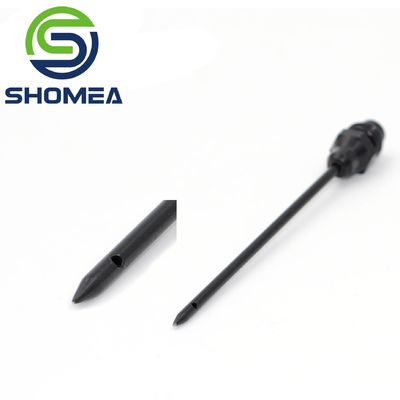 Customized black  Stainless Steel Side Hole Pencil Point needle with metal base