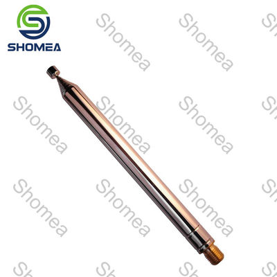 SHOMEA Botas telescópicas de aço inoxidável revestidas de ouro personalizadas com fio masculino