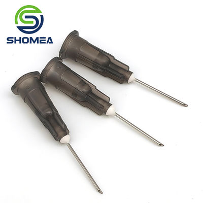 SHOMEA Custom 16G-28G Agulha de distribuição de cola de aço inoxidável com base de eixo de plástico