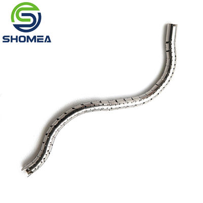 SHOMEA Customizado corte a laser de aço inoxidável tubo de ossos de cobra flexível