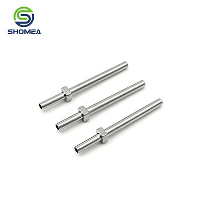 Customized Small Straight Tube with Square Base for Stable Mounting