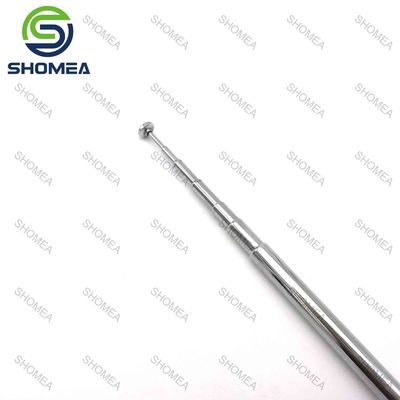 Antenna telescópica de aço inoxidável personalizada com fio na base