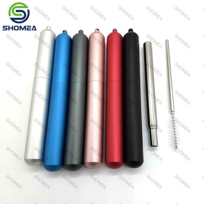 Custom Stainless steel collapsible straws
