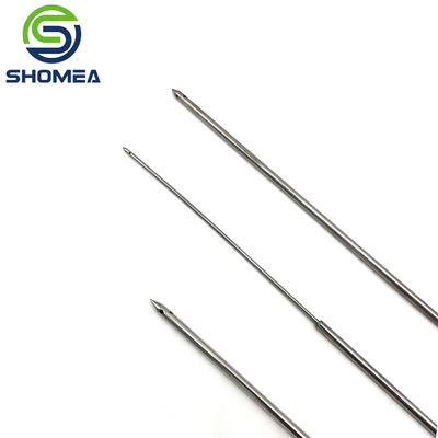 Customized stainless steel high polishing pencil point needle with flanging end