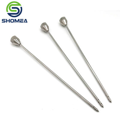 Customized  Stainless Steel Meat Injector Marinade Syringe needle with pencil point sharp