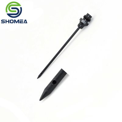 Customized black  Stainless Steel Side Hole Pencil Point needle with metal base