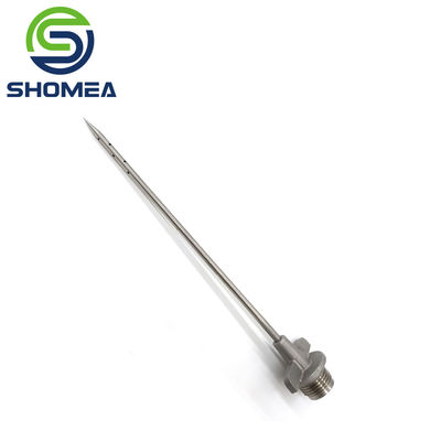 Customized  Stainless Steel pencil point tip needle with male thread base