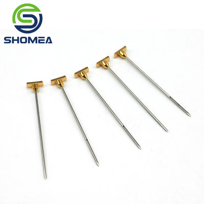 Shomea Customized 304/316  Stailess Steel Slot Needle with metal base