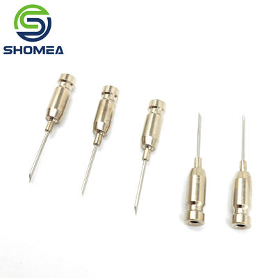 SHOMEA Customized brass plated metal base Stainless steel lancet needle