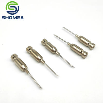 SHOMEA Customized brass plated metal base Stainless steel lancet needle