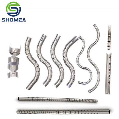 Componente de hipotubo endoscópico flexible de acero inoxidable de pared delgada y diámetro pequeño personalizado