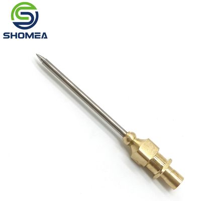 Componente de aguja de trocar de acero inoxidable 304/316 personalizado con base de metal (hecho según dibujo del cliente)