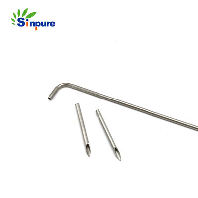 SHOMEA Custom 21G Stainless Steel Bent Single Bevel End Needle