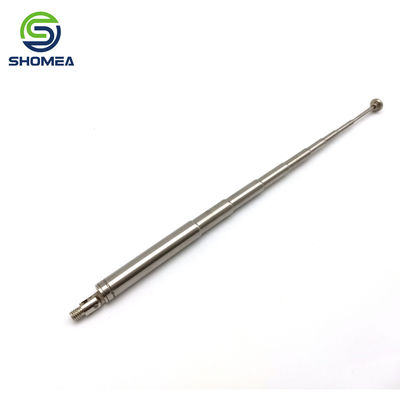 SHOMEA Antenna telescópica de chicote de aço inoxidável / latão personalizada com articulação giratória
