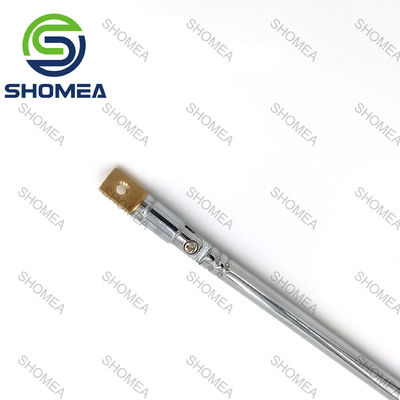 SHOMEA Antenna telescópica de latão revestida de cromo personalizada com articulação giratória