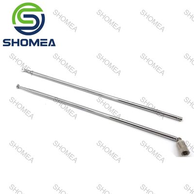 SHOMEA Antenna telescópica de latão revestida de cromo personalizada com articulação giratória