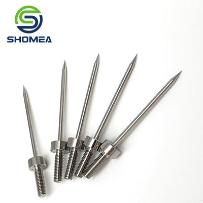 SHOMEA Agulha cônica de aço inoxidável sólido médico personalizada com base de fio masculino
