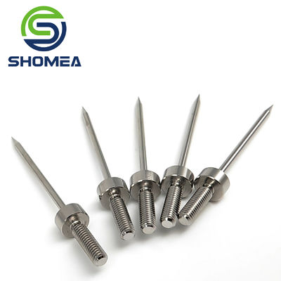SHOMEA Agulha cônica de aço inoxidável sólido médico personalizada com base de fio masculino