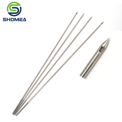 SHOMEA Agulha de buraco lateral de aço inoxidável 16G 18G personalizada com ponta de lápis