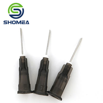 SHOMEA Custom 16G-28G Agulha de distribuição de cola de aço inoxidável com base de eixo de plástico