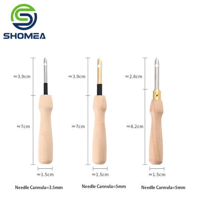 SHOMEA Custom DIY parede fina gancho de aço inoxidável Agulha de bordado com olho traseiro