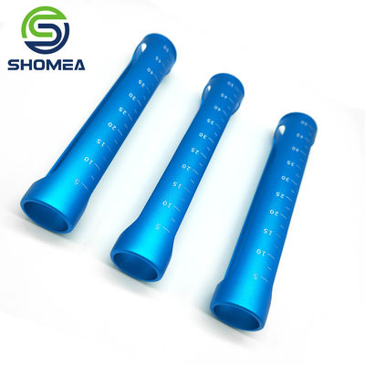 SHOMEA Custom laser cutting Alumonum slotted tube with male thread
