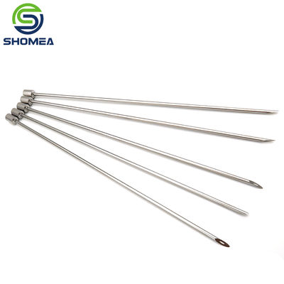 SHOMEA Custom 304/ 316 Agulha de ponta única em convexo de aço inoxidável com fecho de luer