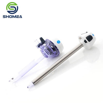 SHOMEA Customized Stainless Steel  Laparoascopic Optical Crown Trocar Tube with Drilling hole