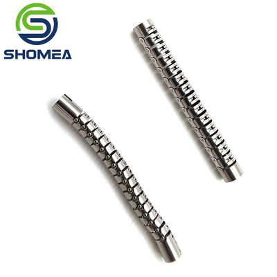 SHOMEA Customizado corte a laser de aço inoxidável tubo de ossos de cobra flexível