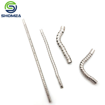 SHOMEA corte a laser de aço inoxidável personalizado tubo endoscópico flexível