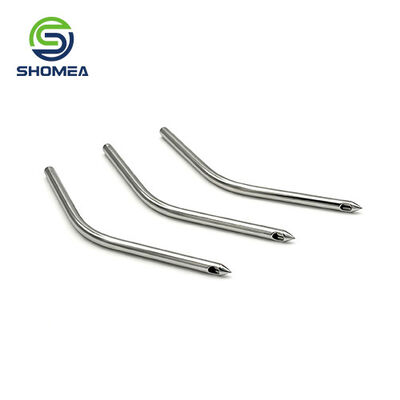 SHOMEA Customized 14G and 15G Biopharmaceutical Grade Custom Electrolytic polishing Bent Sampling Needle