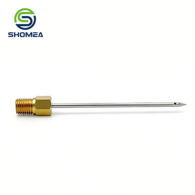Customized Red Wine Needle with Pen Tip Side Hole and Brass Thread Base