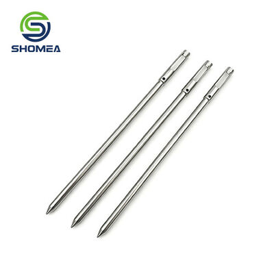 Customized Temperature Probe with Flared Tail and Slotted End