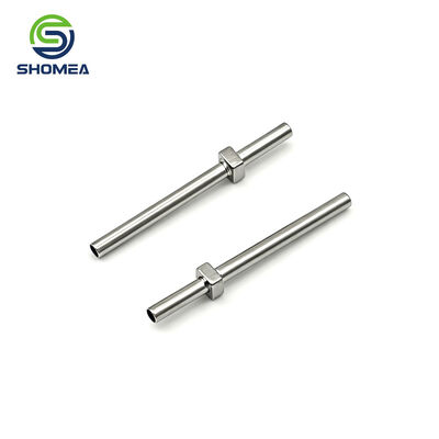 Customized Small Straight Tube with Square Base for Stable Mounting