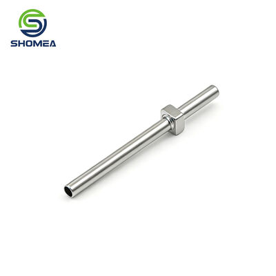 Customized Small Straight Tube with Square Base for Stable Mounting