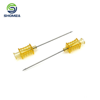 Customized 20G Interventional Needle with Yellow Wing Hub