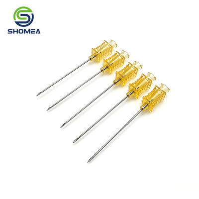 Customized 20G Interventional Needle with Yellow Wing Hub