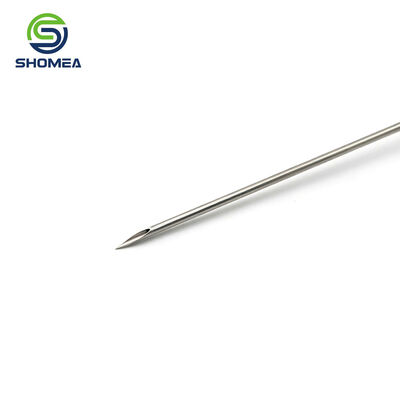 Customized 18G Interventional Needle for three bevel sharp puncture tip