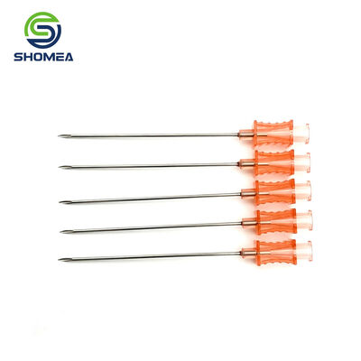 Customized 18G Interventional Needle for three bevel sharp puncture tip