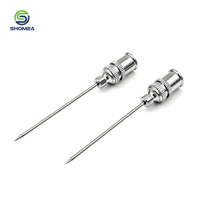  Customized Pencil Point Side Hole Needle with Knurled Custom Luer Lock