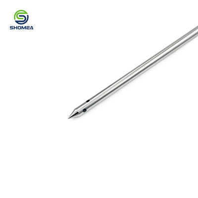 Customized Single End Food Piercing Needle Component with Side Holes (Made to Customer Drawing)