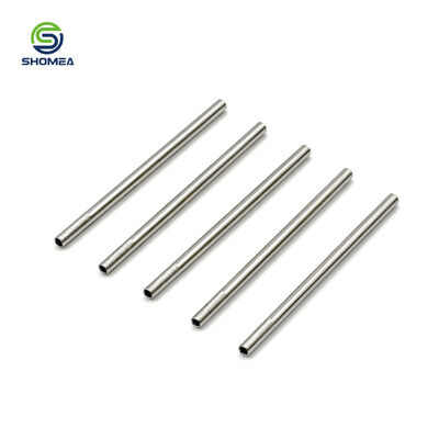 Customized Knurled Small Straight Tube with Threaded End
