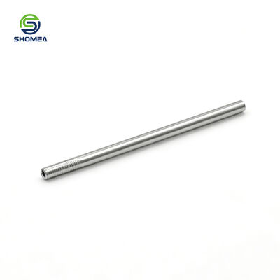 Customized Knurled Small Straight Tube with Threaded End
