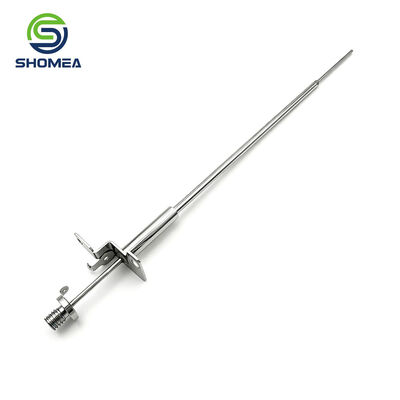 Customized IVD sampling needle with extended straight probe