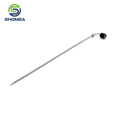 Customized IVD Bent sampling probe with black grip sleeve