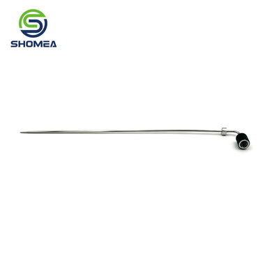 Customized IVD Bent sampling probe with black grip sleeve